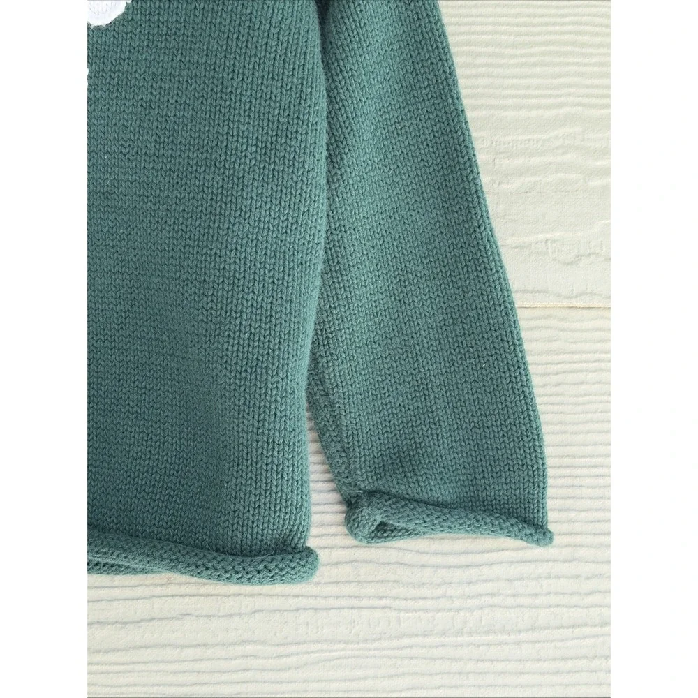 Mudpie Mud Pie Green Turtleneck Santa Claus Holiday Christmas Sweater Baby 12-18